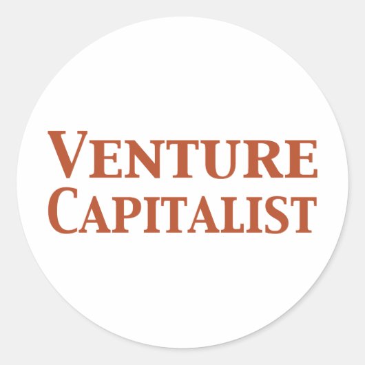Venture Capitalist Gifts Ronde Sticker (Voorkant)