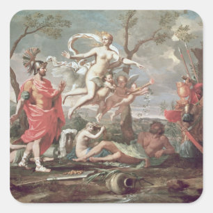 Venus Arming Aeneas, 1639 Vierkante Sticker