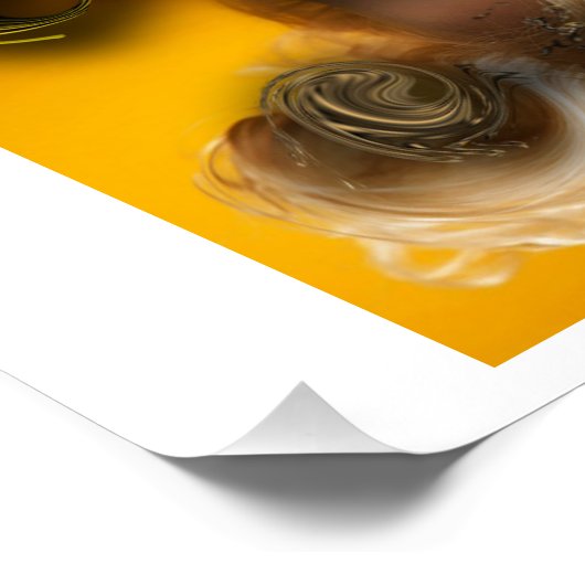 "Vénus avec création". Poster brillant (Coin)