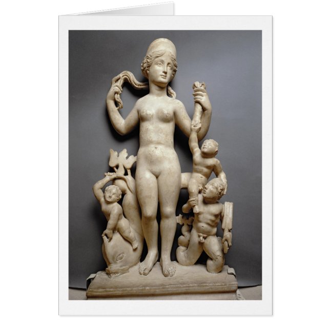 Vénus avec le putti, un triton et un dauphin, (Devant)