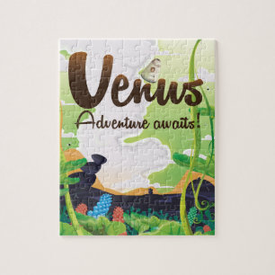 Venus Avontuur Wacht! Reisposter Legpuzzel