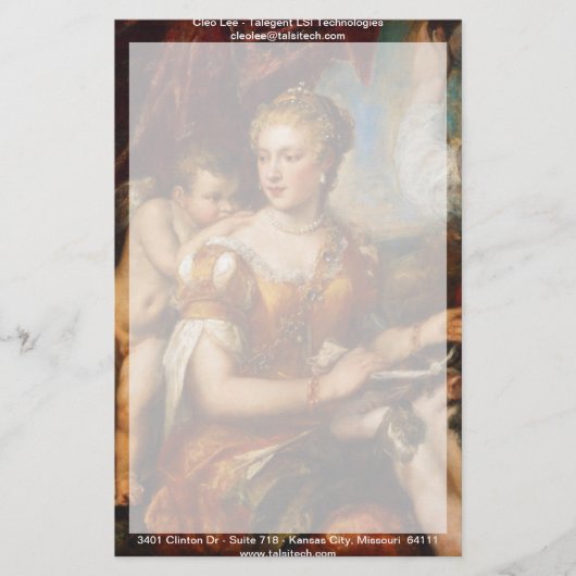 Venus Blindfolding Cupid Briefpapier (Voorkant)