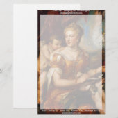 Venus Blindfolding Cupid Briefpapier (Voorkant / Achterkant)