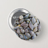 Venus Clam [gestreepte venusschelp] Ronde Button 5,7 Cm (Voorkant /achterkant)