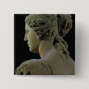 Venus de Milo, details van de achterkant van het h Vierkante Button 5,1 Cm