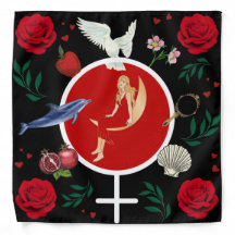 Vénus déesse Tarot/étoffe d'autel Bandana
