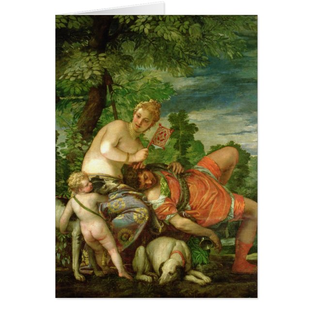 Venus en Adonis, 1580 (Voorkant)