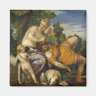 Venus en Adonis (door Paolo Veronese) Magneet