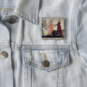 Venus en de Graces Vierkante Button 5,1 Cm (In situ)