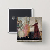 Venus en de Graces Vierkante Button 5,1 Cm (Voorkant /achterkant)