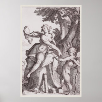 Venus en de pijl van Cupido - Tijdloze Mythische K Poster