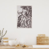 Venus en de pijl van Cupido - Tijdloze Mythische K Poster (Keuken)