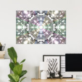 Venus en Earth Orbits per Martineau Poster (Thuiskantoor)