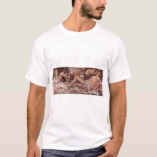 Venus en Mars, gemaakt door Botticelli Sandro (bes T-shirt (Voorkant)