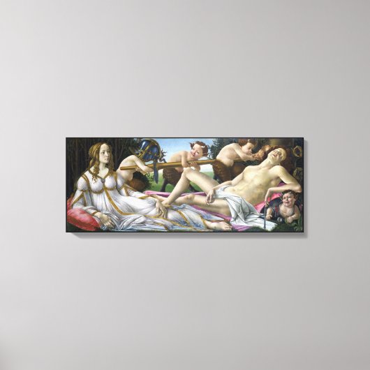 Venus en Mars, Sandro Botticelli Canvas Afdruk (Voorkant)