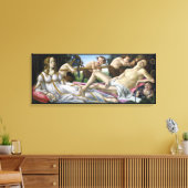 Venus en Mars, Sandro Botticelli Canvas Afdruk (Insitu (Woonkamer))