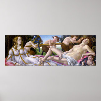Vénus et Mars par Botticelli - Poster