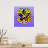 Venus Flower of Love fineART Flower Power Poster (Keuken)