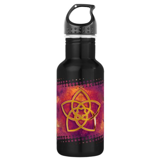 VENUS FLOWER/Venusblume GOLD UNIVERSE Waterfles (Voorkant)