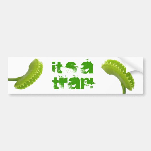 Venus Fly Trap Bumpersticker (Voorkant)