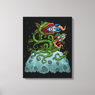 Venus Fly Trap Kinder Bubble Tea Gift Carnivorous Canvas Afdruk