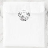 Venus Flytrap Bookplate Ronde Sticker (Tas)