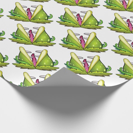 venus flytrap cadeaupapier (Hoek)