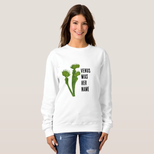 Venus Flytrap feminist sweatshirt (Devant entier)