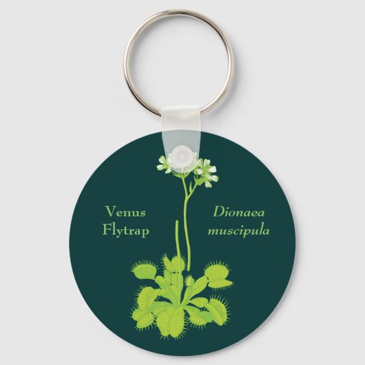 Venus Flytrap Floral Art Sleutelhanger (Voorkant)