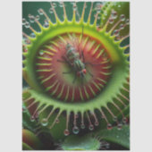 Venus Flytrap Floral Whimsical Fun Wild Tissuepapier (Voorkant)