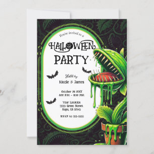 Venus Flytrap Groene Slijm Halloween Feestje Kaart
