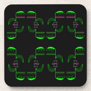 Vénus Flytrap Motif Dessous de verre en plastique 
