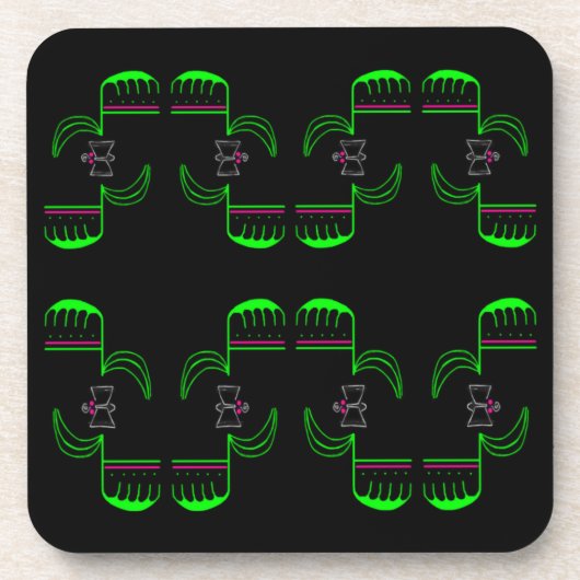 Vénus Flytrap Motif Dessous de verre en plastique (Devant)