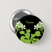 Venus Flytrap-naamlabel Ronde Button 5,7 Cm (Voorkant /achterkant)