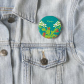 Venus Flytrap Name Badge Ronde Button 5,7 Cm (In situ)