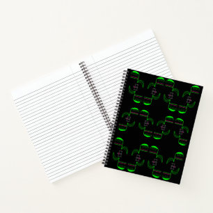 Venus Flytrap Pattern Spiral Notitieboek