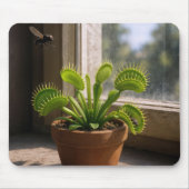 Venus Flytrap Plant With Flies Muismat (Voorkant)