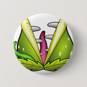 venus flytrap ronde button 5,7 cm (Voorkant)
