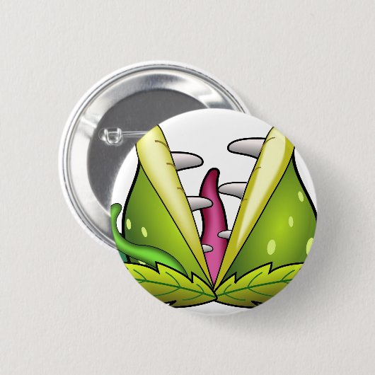 venus flytrap ronde button 5,7 cm (Voorkant /achterkant)