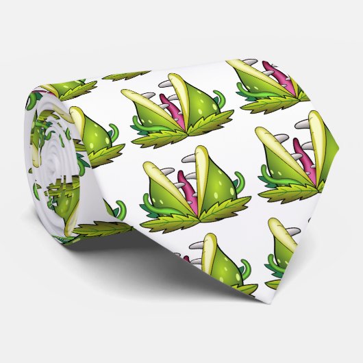 venus flytrap stropdas (Opgerold)