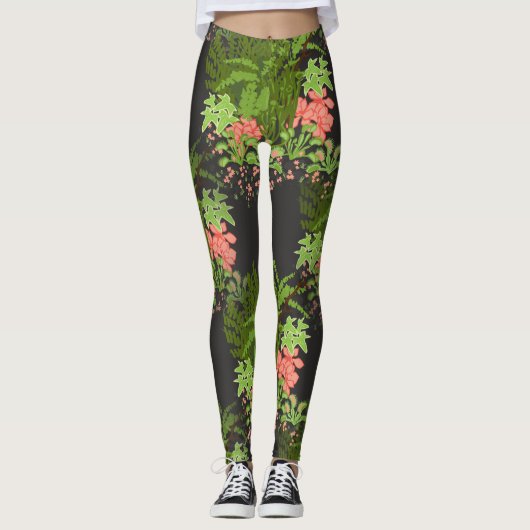 venus flyval floral leggings (Voorkant)