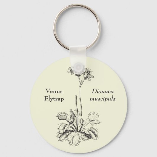 Venus Flyval  Floral Sleutelhanger (Voorkant)