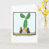 Venus flyval: Vliegende cartoon Kaart (Gele Bloem)