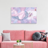 Venus, Godin, Waterverf, Liefde, Fantasy, kunst Canvas Afdruk (Insitu (Woonkamer))