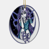"Venus Moon" Celestial Fairy Art Ornaments Keramisch Ornament (Rechts)