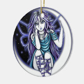 "Venus Moon" Celestial Fairy Art Ornaments Keramisch Ornament (Links)