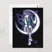 Venus Moon Celestial Fairy Fantasy Briefkaart (Voorkant / Achterkant)