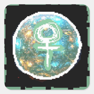 Venus Night Vierkante Sticker