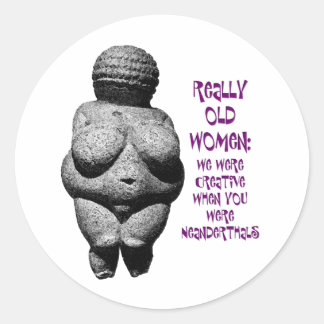 Venus of Willendorf Ronde Sticker