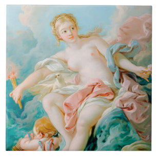 Venus op de golven door François Boucher Tegeltje